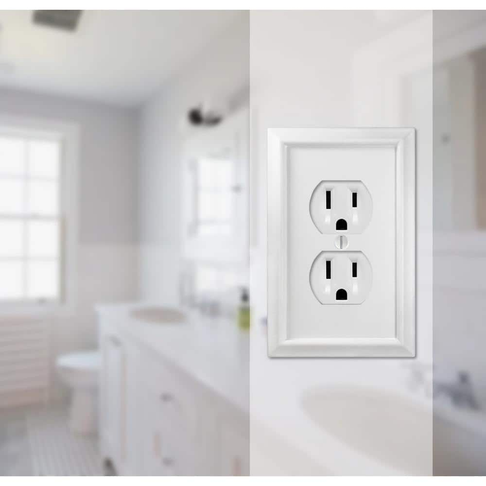 Amerelle 2 Gang Standard Annabelle Duplex Outlet Plate