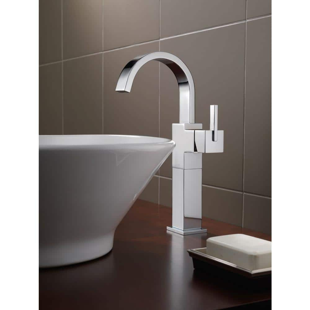Delta Vero Single Handle Vessel Bathroom Faucet, Chrome