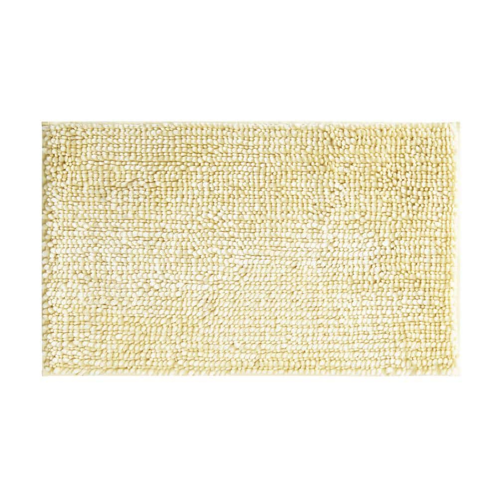 Laura Ashley Butter Chenille 17" x 24" Bath Mat, Yellow