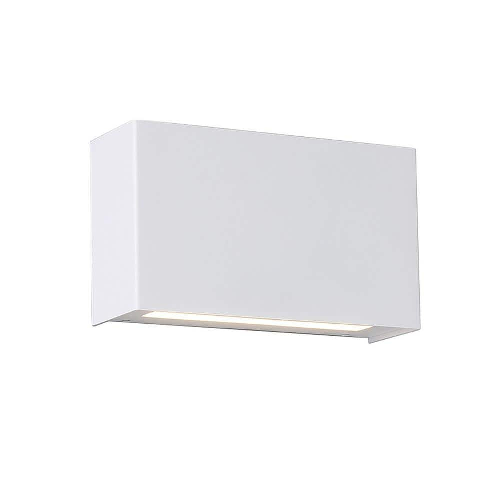 White Dimmable Energy Star Battery Wall Sconce