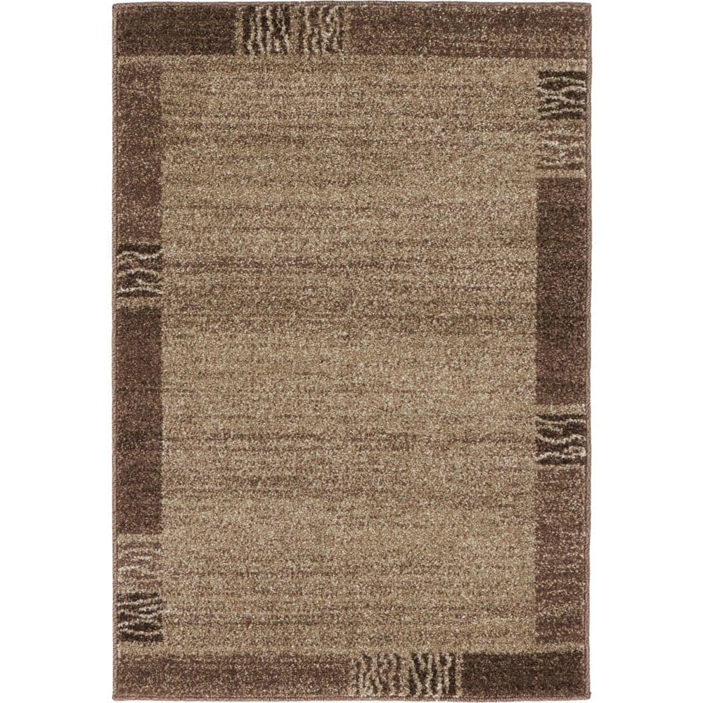 Unique Loom Del Mar Collection Area Rug - Sarah (2' 2" x 3' 1" Rectangle Dark Beige/Brown)