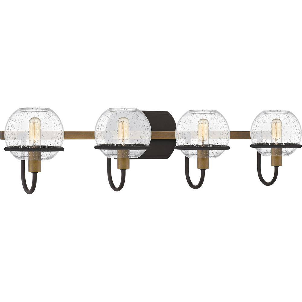 Phoenix Modern Lantern-Style Bath Light in Matte Black and Western Bronze