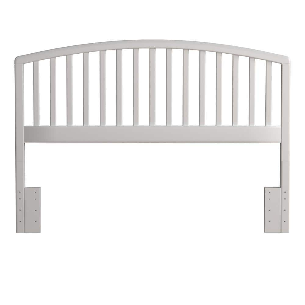 Carolina White Wood Full/Queen Headboard with Arched Design