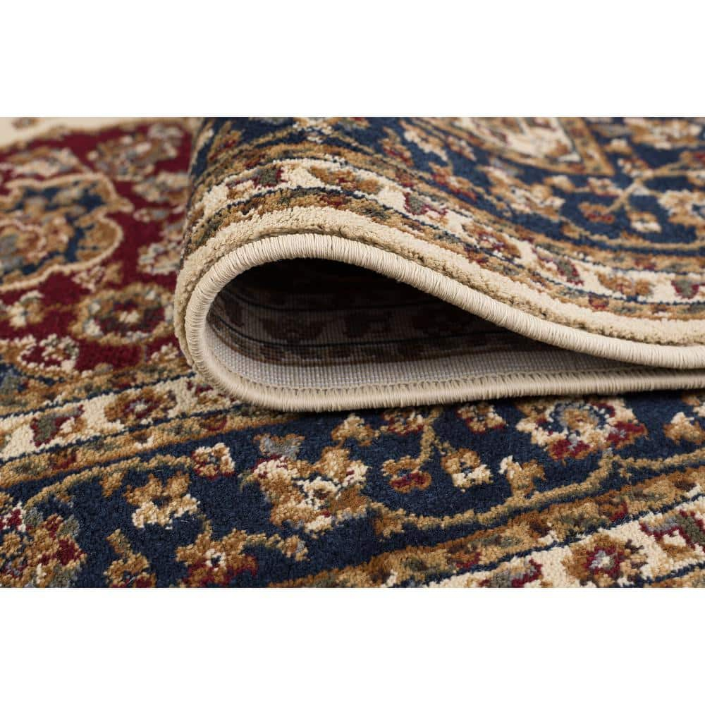 Sensation Border Ivory 9 ft. x 12 ft. Indoor Area Rug