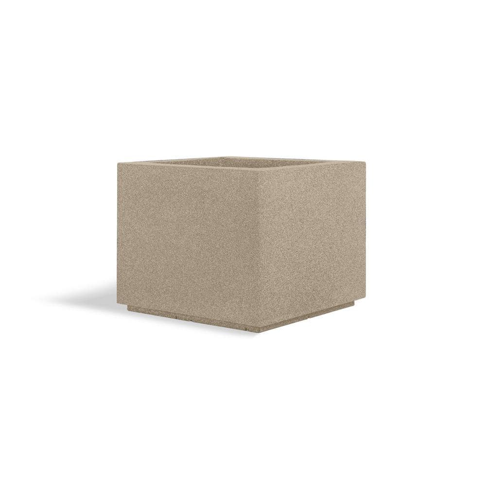 Monterrey Square 23 in. x 23 in. Sandstone Granite Composite Window Boxes & Troughs