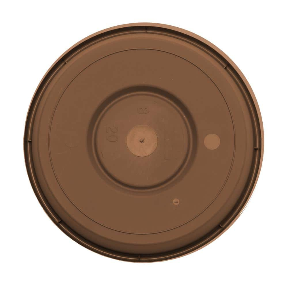 Terra Collection 13" Durable Chocolate Resin Plant Saucer