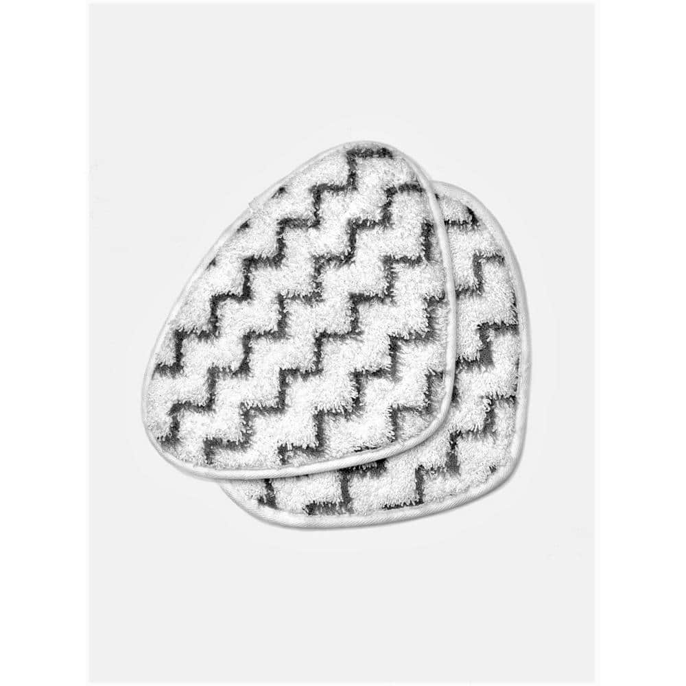 Steam and Go - Microfiber Steam Mop Pads W/ Scrubbing Strips, Washable, 2 Pieces