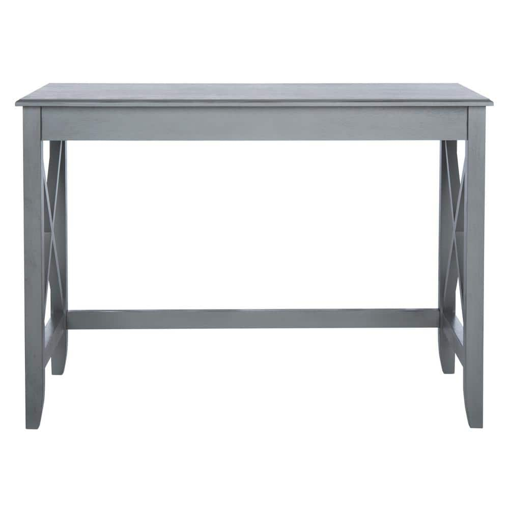 SAFAVIEH Katelan Solid X Side Writing Desk, Distressed Grey