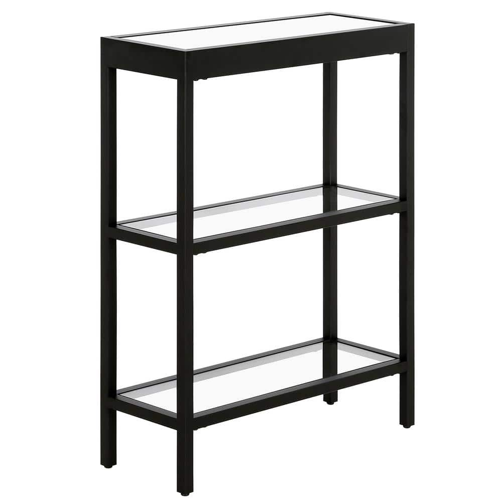 Evelyn&Zoe Alexis 22" Wide Rectangular Console Table, Blackened Bronze
