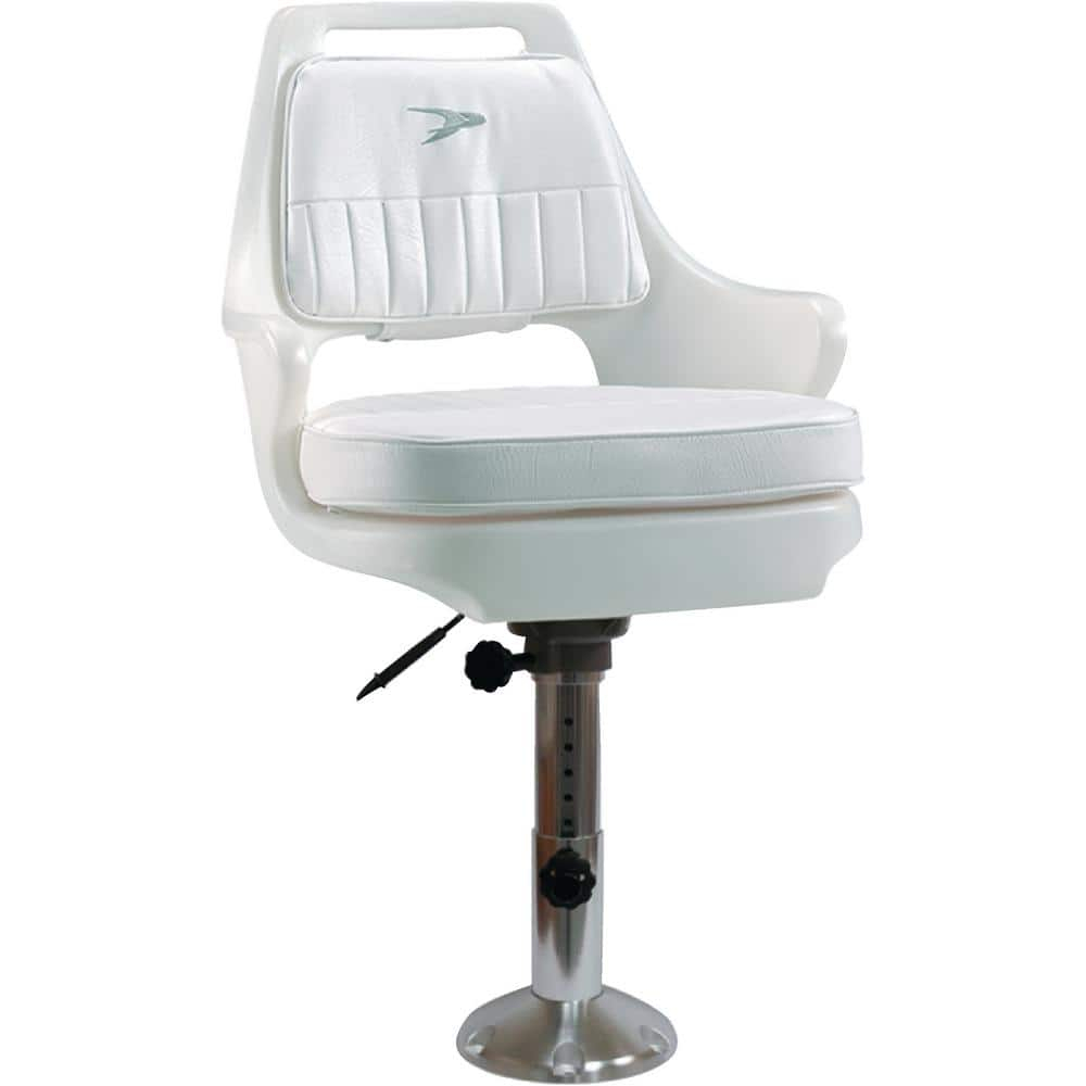 Wise 8WD015-6-710 Standard Pilot Chair with Cushions, Adjustable Height Pedestal and Seat Slide