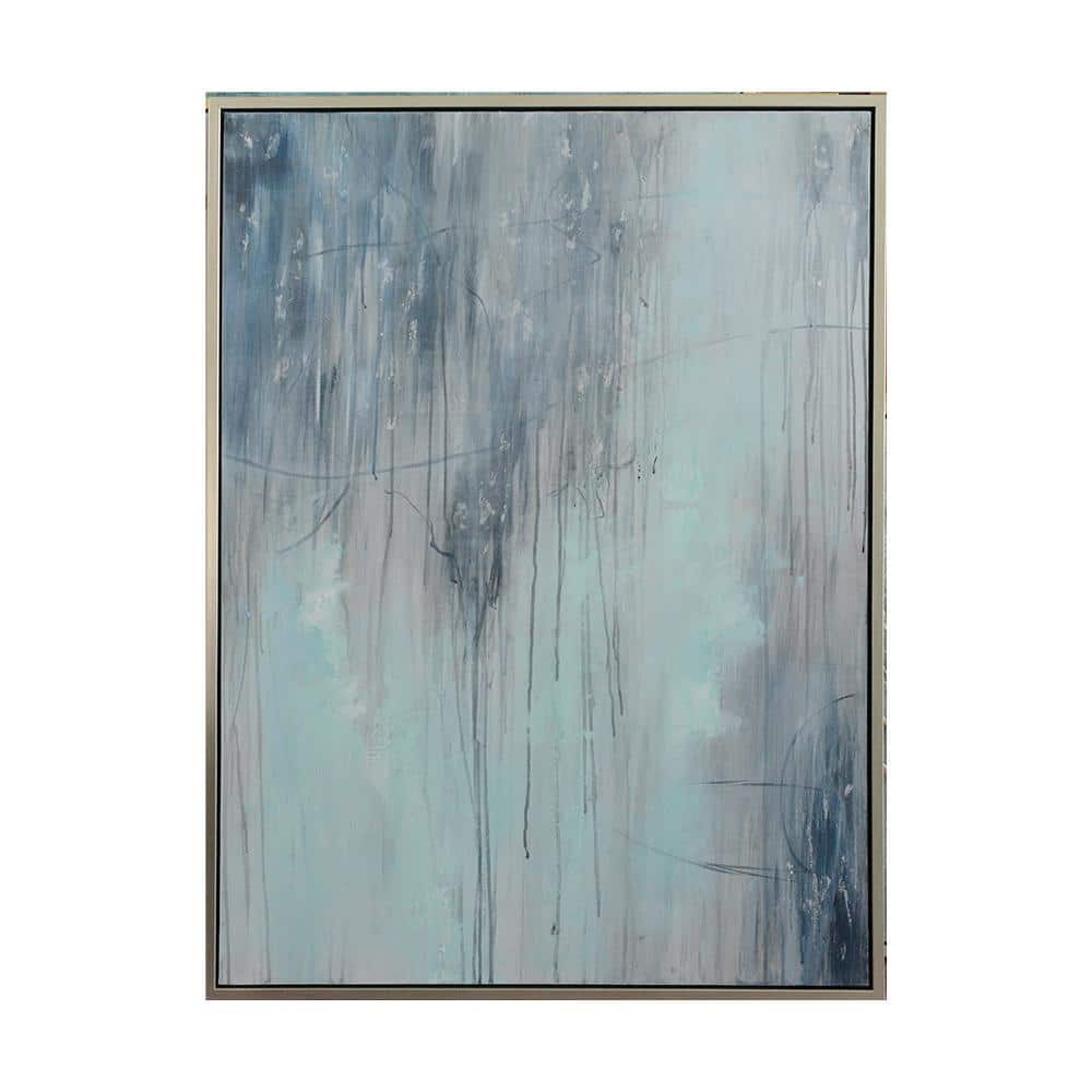 Bethel International Art Painting Blue & White Canvas
