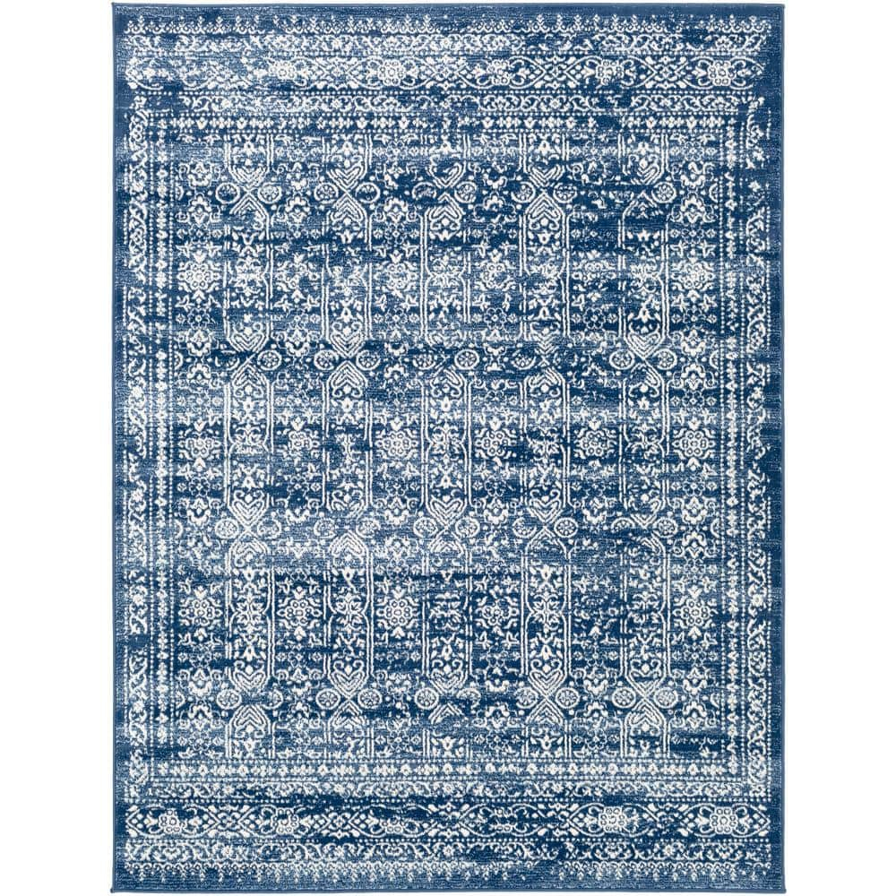 Livabliss Roma Vintage Oriental Area Rug,5'3" x 7'1",Dark Blue