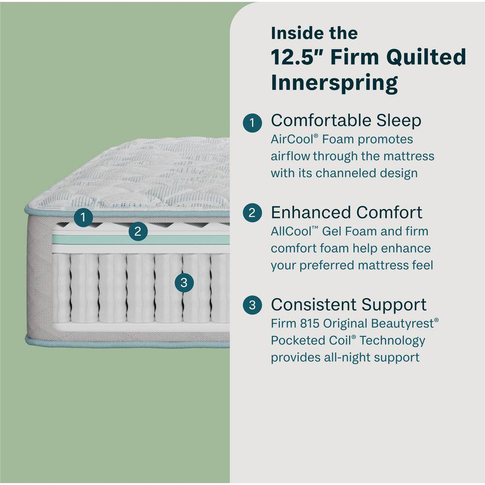 Beauty Sleep Twin XL Eurotop Innerspring Gel Memory Foam Mattress