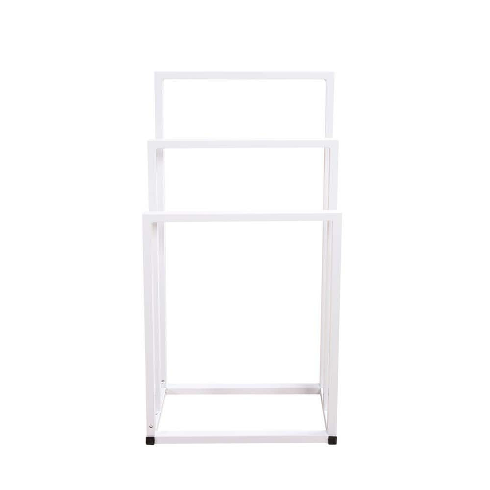 Kselythan 3 Tiers Metal Towel Rack, Freestanding Towel Rack, Blanket Drying Stand Holder for Outdoor Pool Bedroom Living Room Bathroom