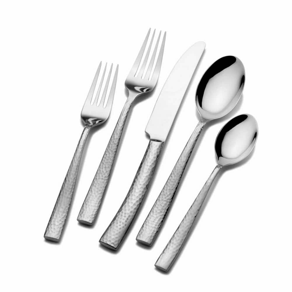Towle Living 20-Piece Texture Stainless Steel Flatware Set, Service for 4