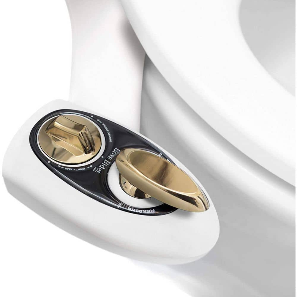 Bold White Bidet Toilet Attachment with Dual Nozzles