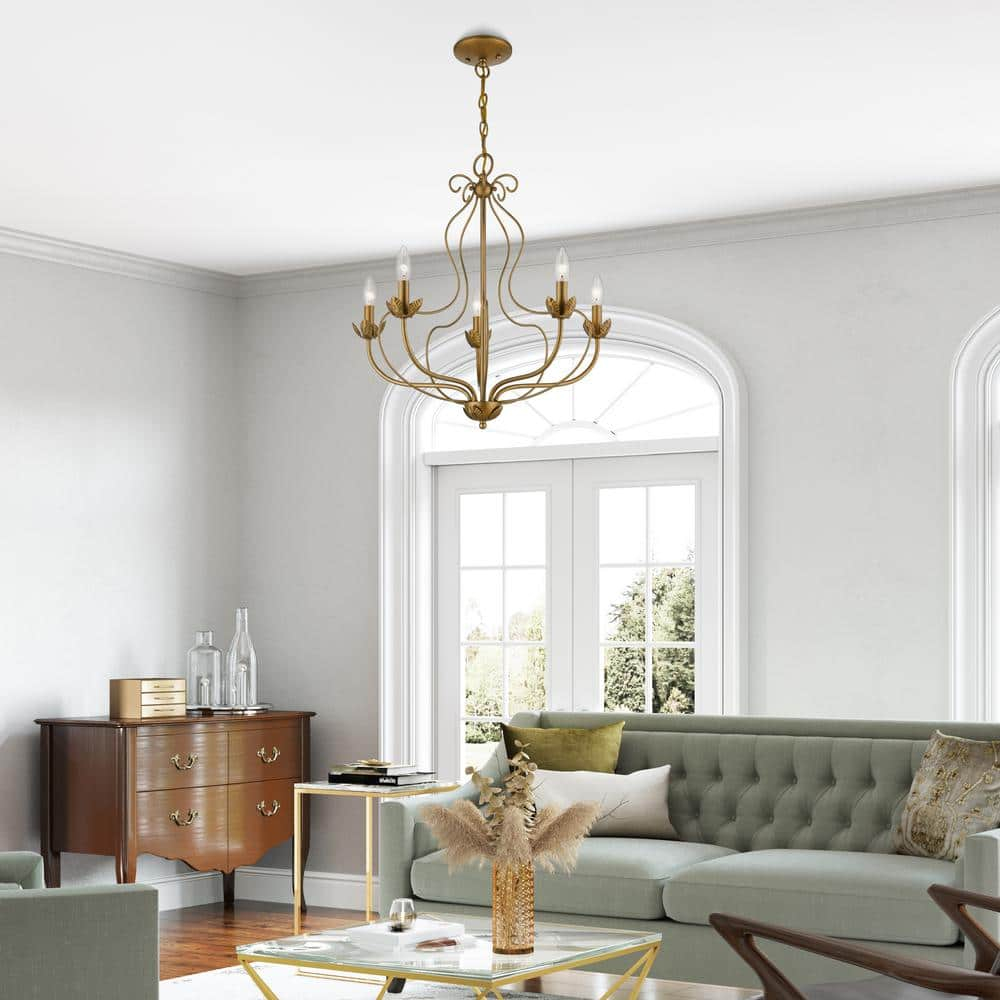Livex Lighting - Katarina - 5 Light Chandelier In Transitional Style-23 Inches