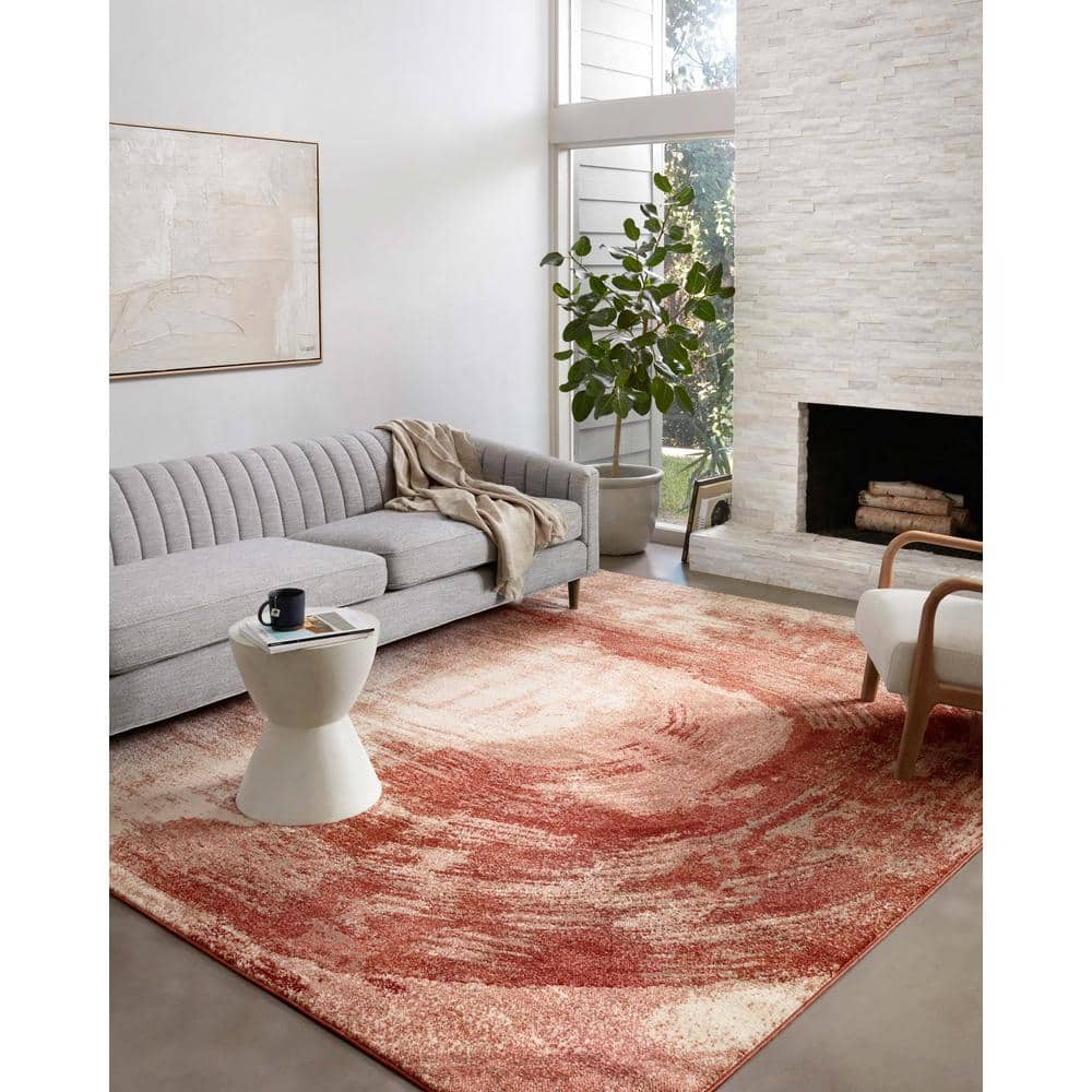 Loloi II Spirit Collection SPI-03 Rose/Spice 2'-7" x 8'-0" Runner Rug