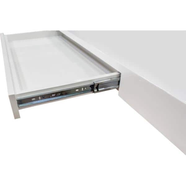 Best Master Modern Stainless Steel Frame Computer Desk in Chrome/Silver