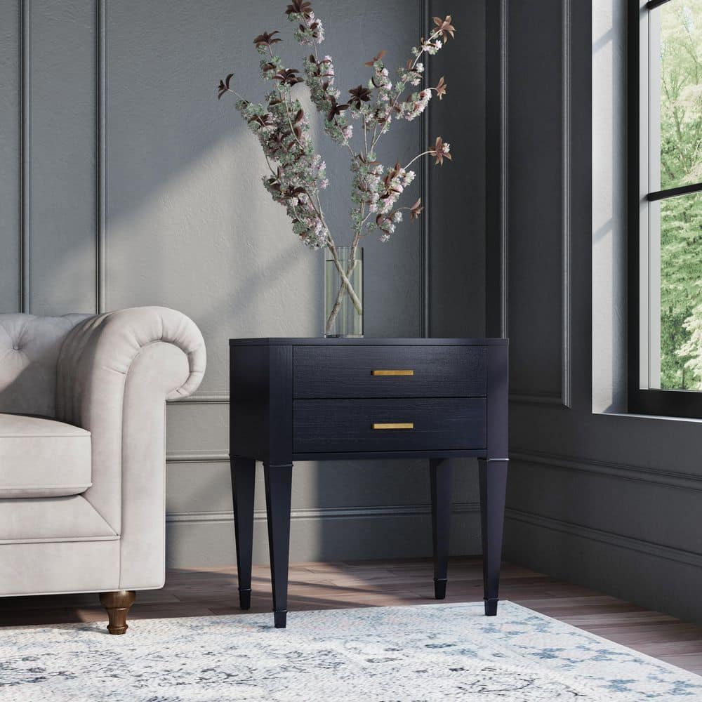Butler Specialty Company Kai 2 Drawer End Table - Black Licorice