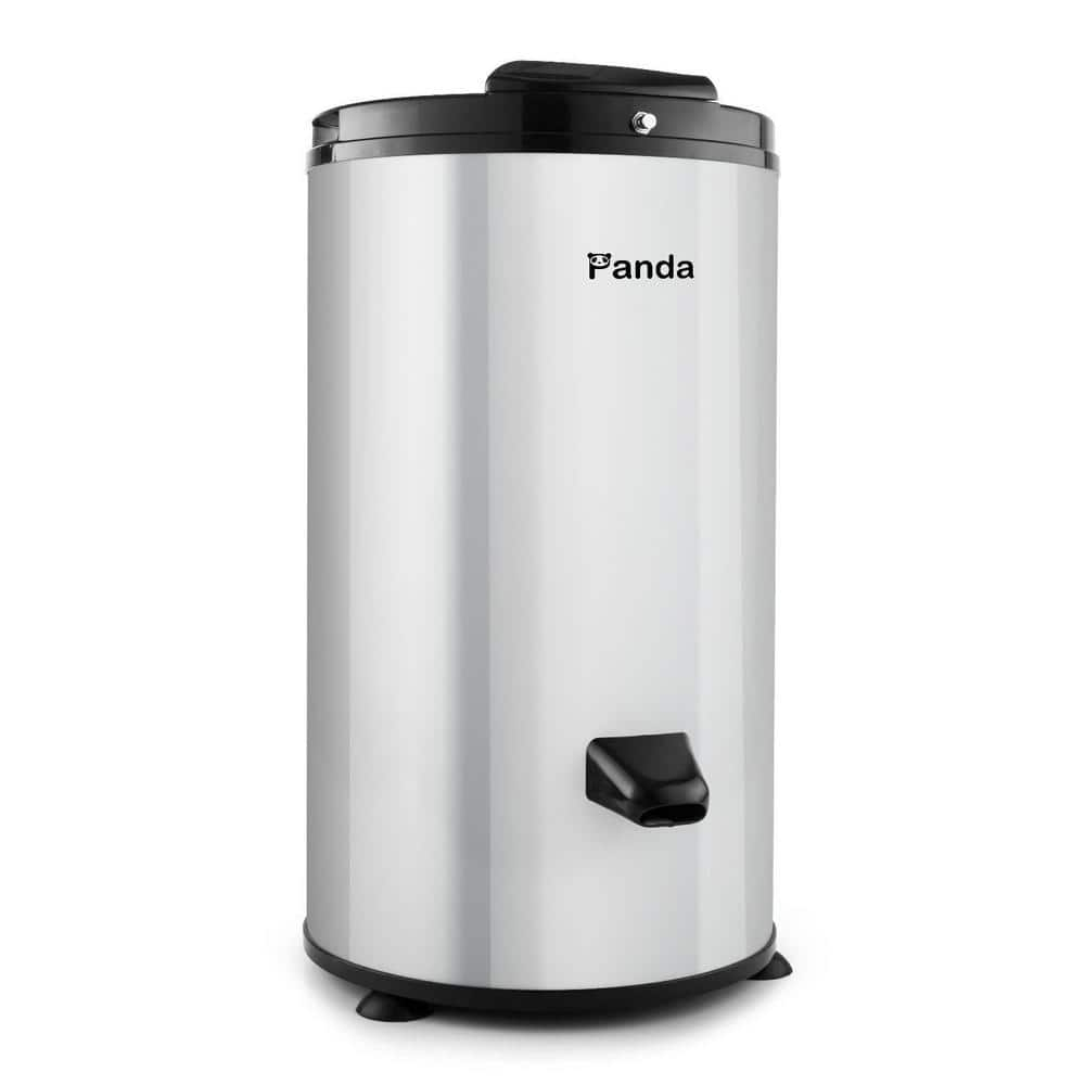 Panda Panda 0.352406 Cubic Feet cu. ft. High Efficiency Portable Dryer in Silver/Black with Child Safety Lock
