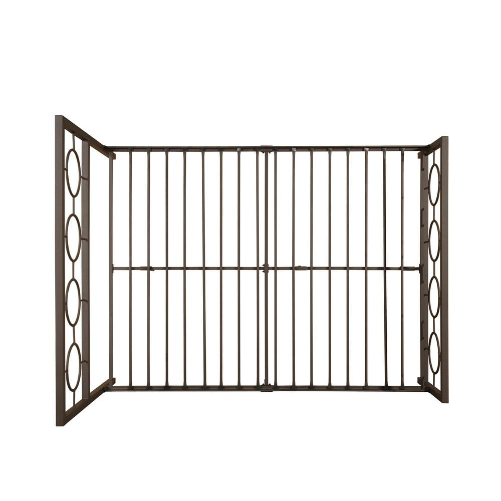 Noble House Ewelina Modern Queen-Size Iron Geometric Low-Profile Bed Frame, Hammered Copper