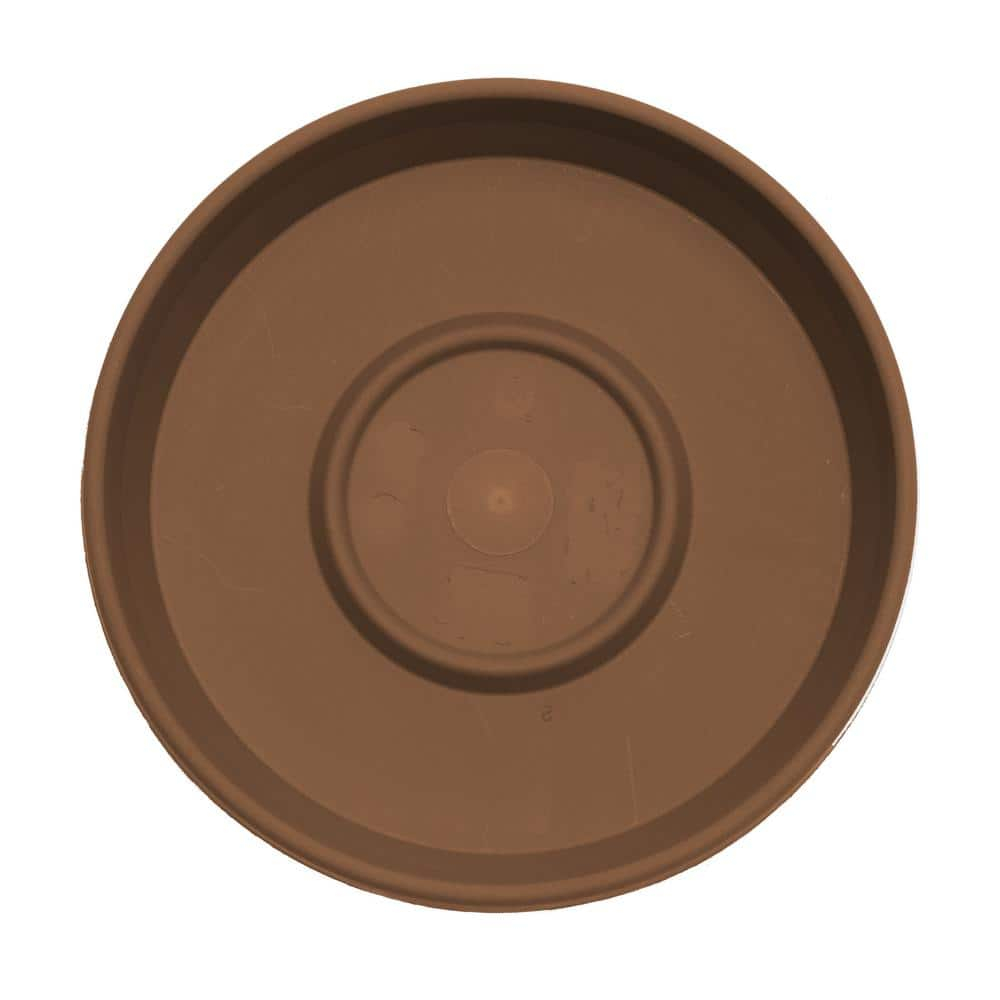 Terra Collection 13" Durable Chocolate Resin Plant Saucer