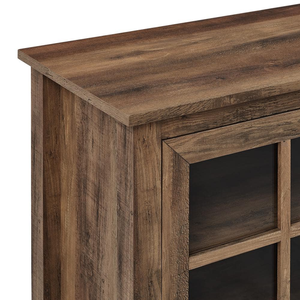 Rustic Oak 70" Farmhouse TV Stand with Cabinet
