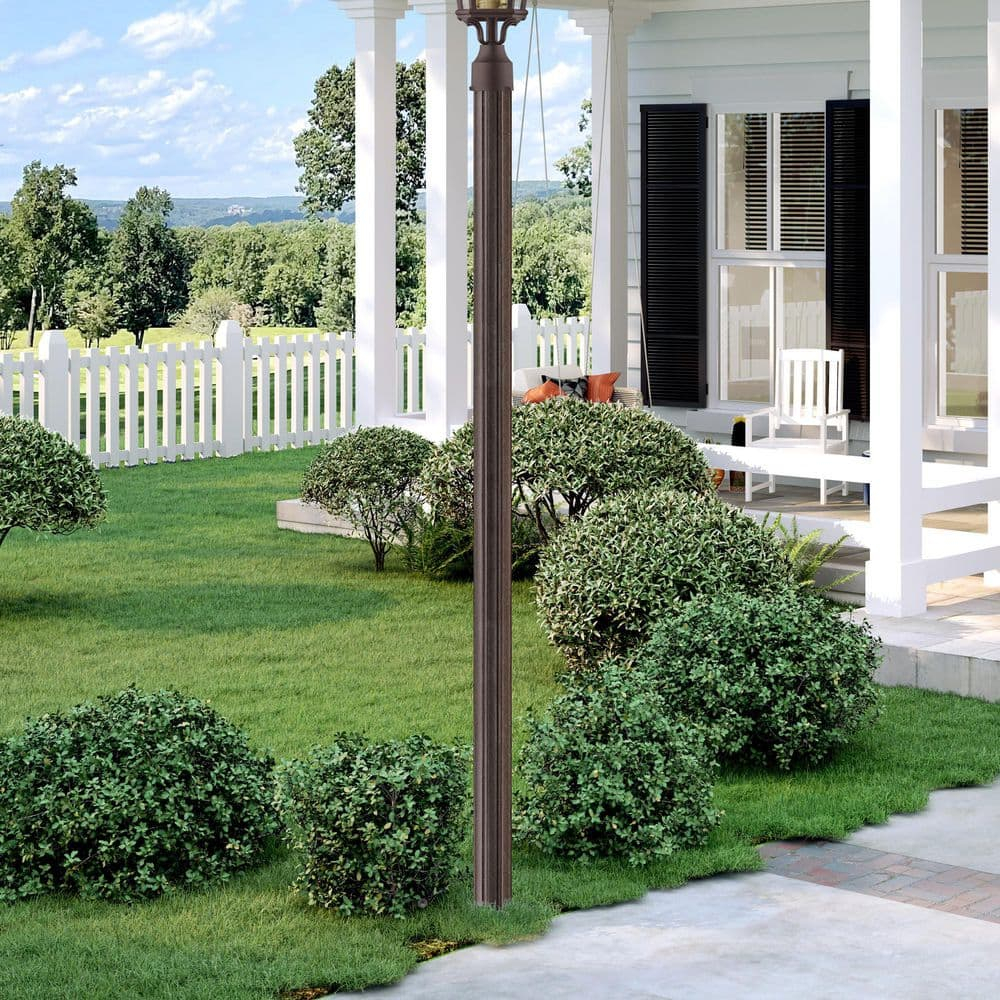 Livex Lighting - Outdoor Cast Aluminum Fluted Post - 3 Inches wide by 84 Inches