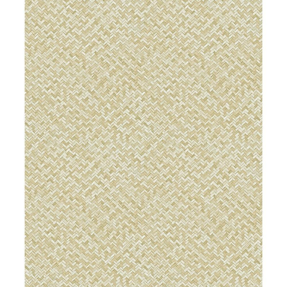 Galerie Wallcoverings Flora Collection Chevron Weave Wallpaper Roll | Perigold