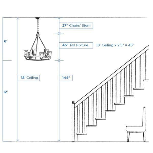 Progress Lighting Mariposa 6-Light Hanging Pendant, Antique Gold, Steel, Contemporary, No Shade