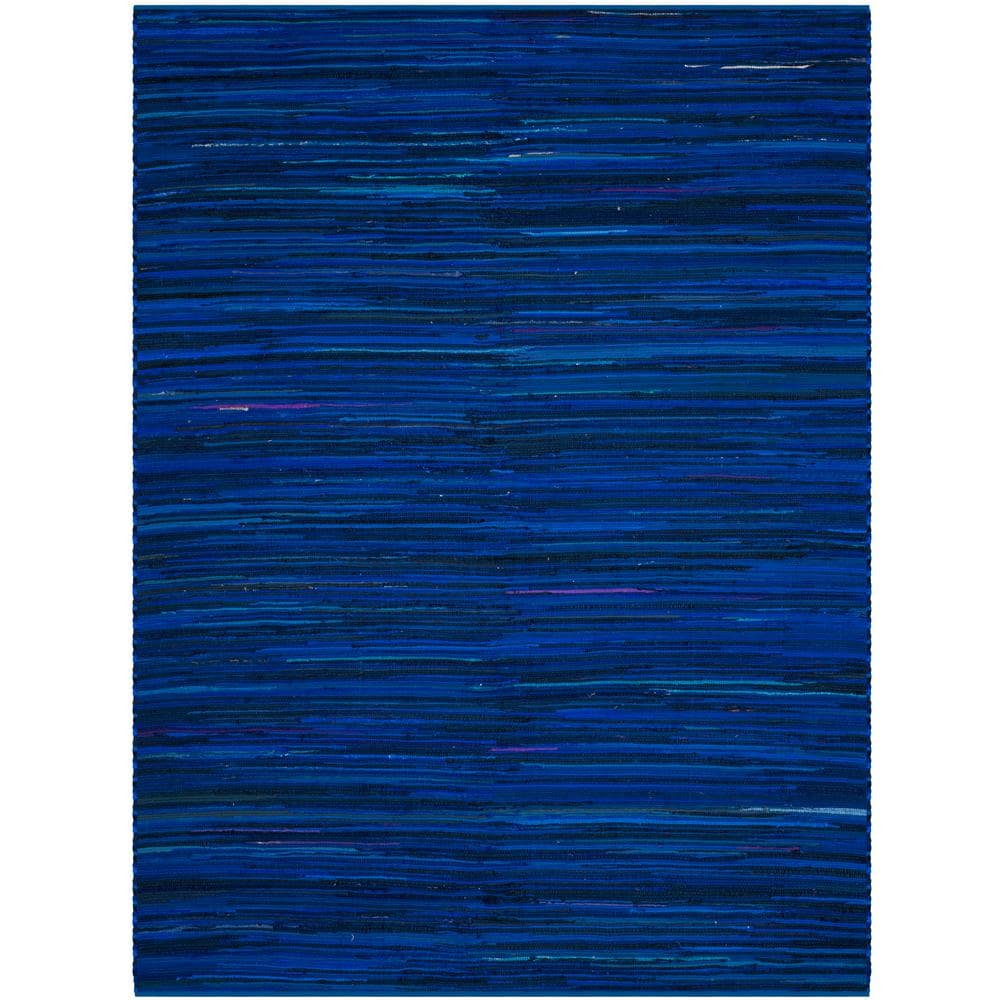 Rag Blue/Multi 10 ft. x 14 ft. Striped Area Rug