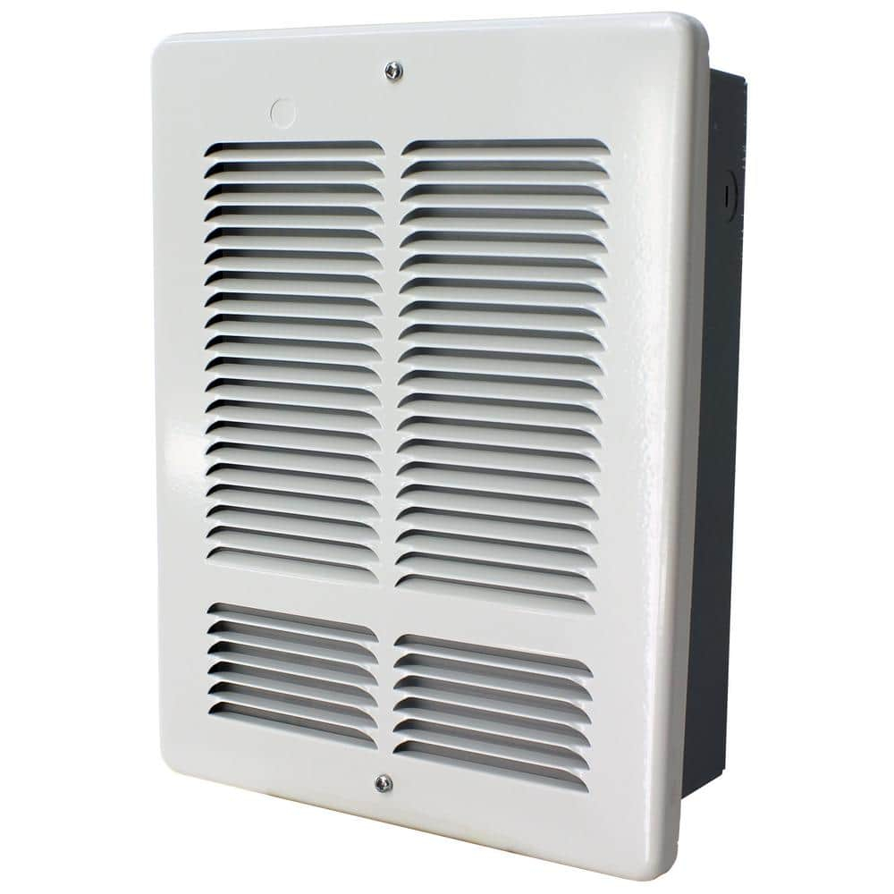 White Forced Air Wall Heater with Automatic Shut-off