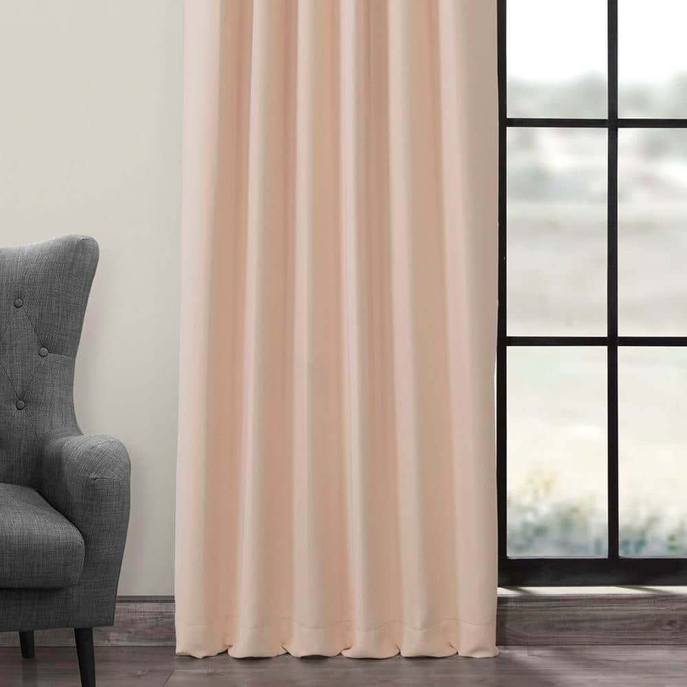 Bellini Peach Blackout Room Darkening Curtain (1 Panel), Bellini Peach, 50W X 120L