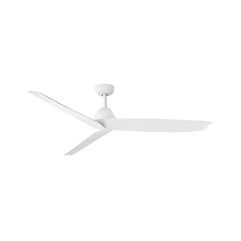 Liv 60" Matte White Composite Smart Ceiling Fan with Remote