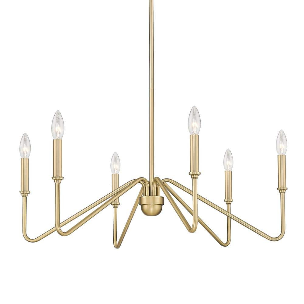 Golden Lighting Kennedy 6-Light Chandelier in Brushed Champagne Bronze