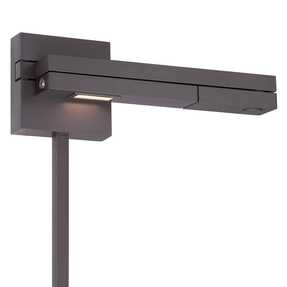 WAC Lighting Flip LED 3000K Right Contemporary Aluminum Swing Arm in Bronze