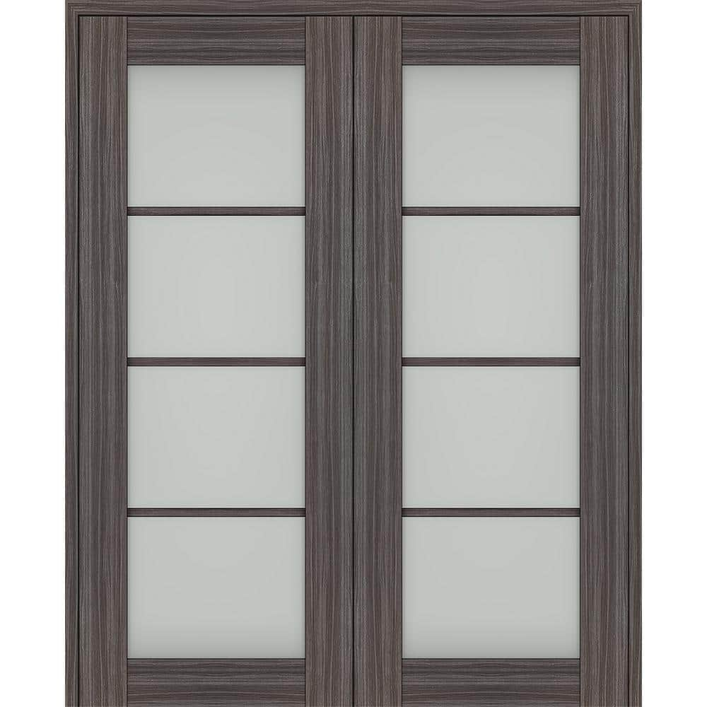 Belldinni Palladio 4 Lite Solid Manufactured Wood and Glass Paneled Prefinished French Door