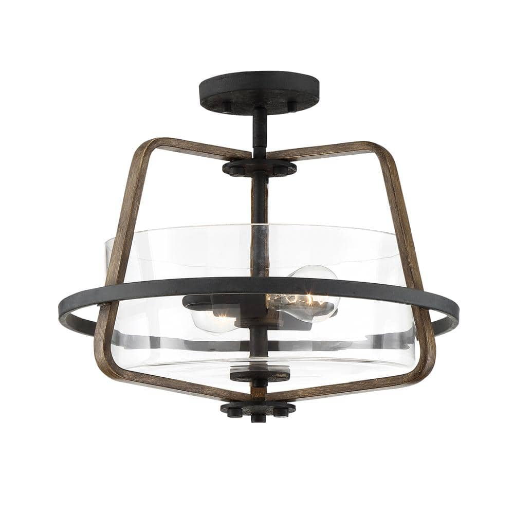 Designers Fountain - Two Light Semi-Flush Mount - Ryder - 2 Light Semi-Flush