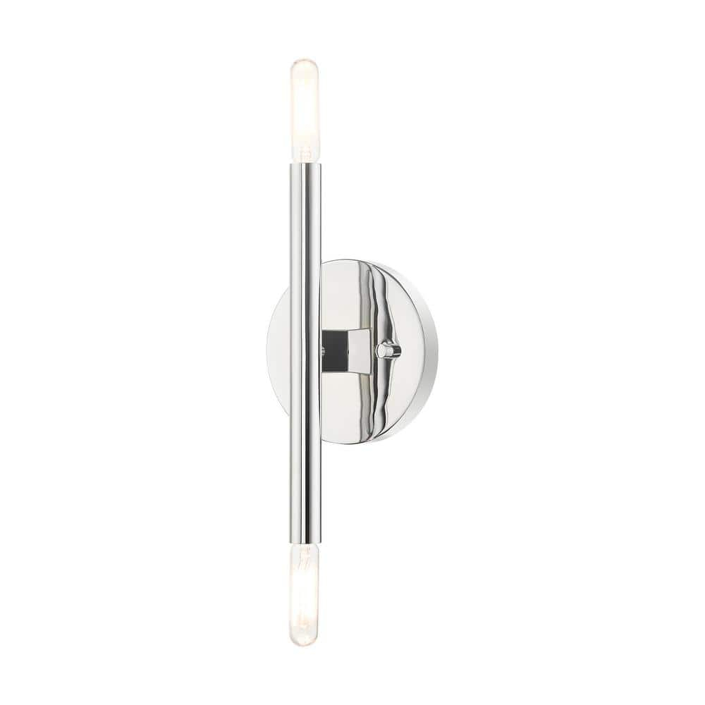 Livex Lighting Copenhagen 2 - Light Wall Light in  Polished Chrome