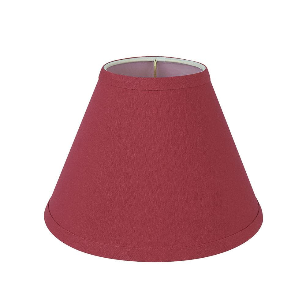 Aspen Creative 58753 Transitional Hardback Empire Shape UNO Construction Lamp Shade in Red, 10" Wide (4" x 10" x 7")