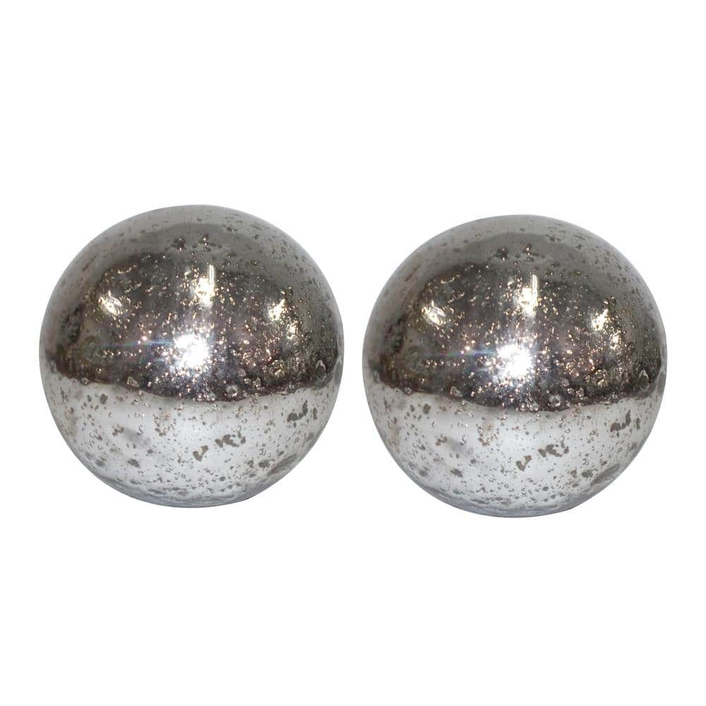 A&B Home Glass Spheres, Set of 2