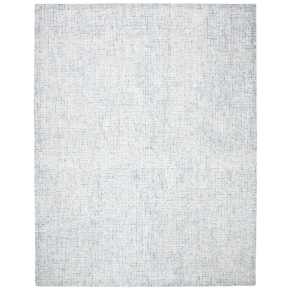 SAFAVIEH Abstract Dalia Geometric Abstract Area Rug, Ivory/Blue, 11' x 15'