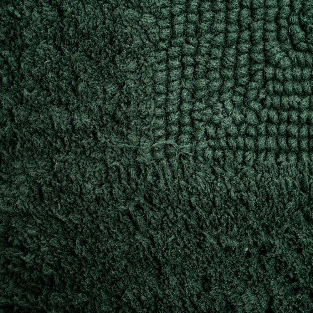 Bath Mat - 60x24-Inch Plush Cotton Bathroom Runner - Machine Washable Bath Mats for Bathroom, Kitchen, or Laundry Room by Lavish Home (Green)