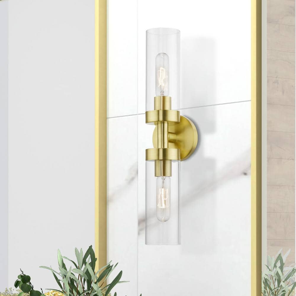Livex Lighting Ludlow 2 - Light Vanity in  Satin Brass
