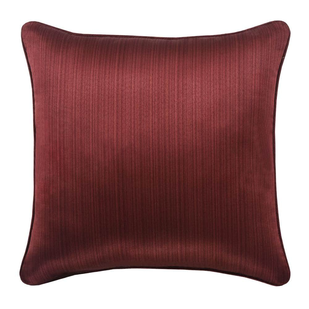 Five Queens Court Chianti 18" Square Embellished Decorative Throw Pillow