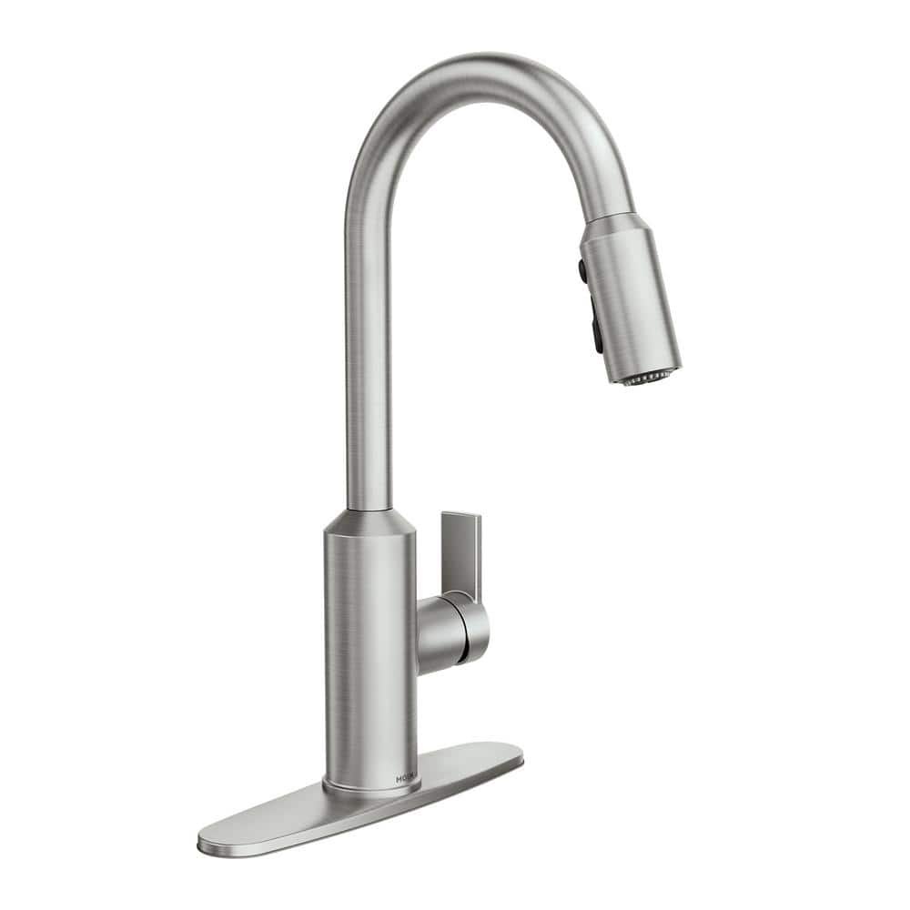 Brushed Nickel Single-Handle Pull-Out Spray Kitchen Faucet