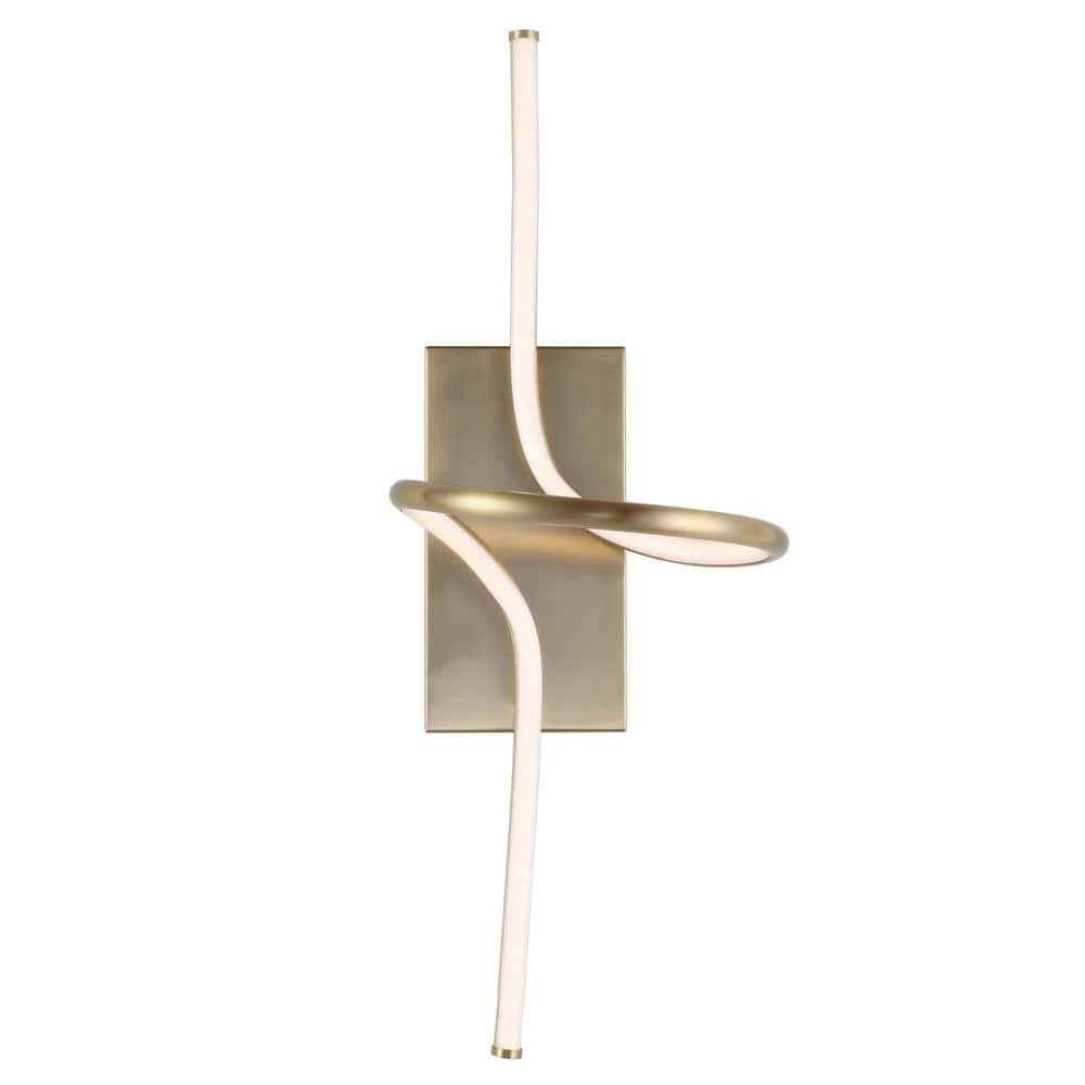 Sketch Minimalist Glam 23.5" Gold Integrated LED Vanity Sconce