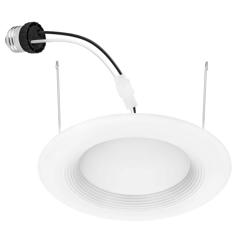 5/6 in. Integrated LED Recessed Retrofit Light Trim 3000K, (4-Pack)