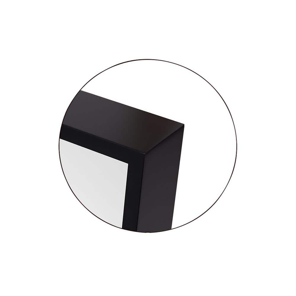 Kit Collection 28'' Square Midnight Black Full-Length Wall Mirror